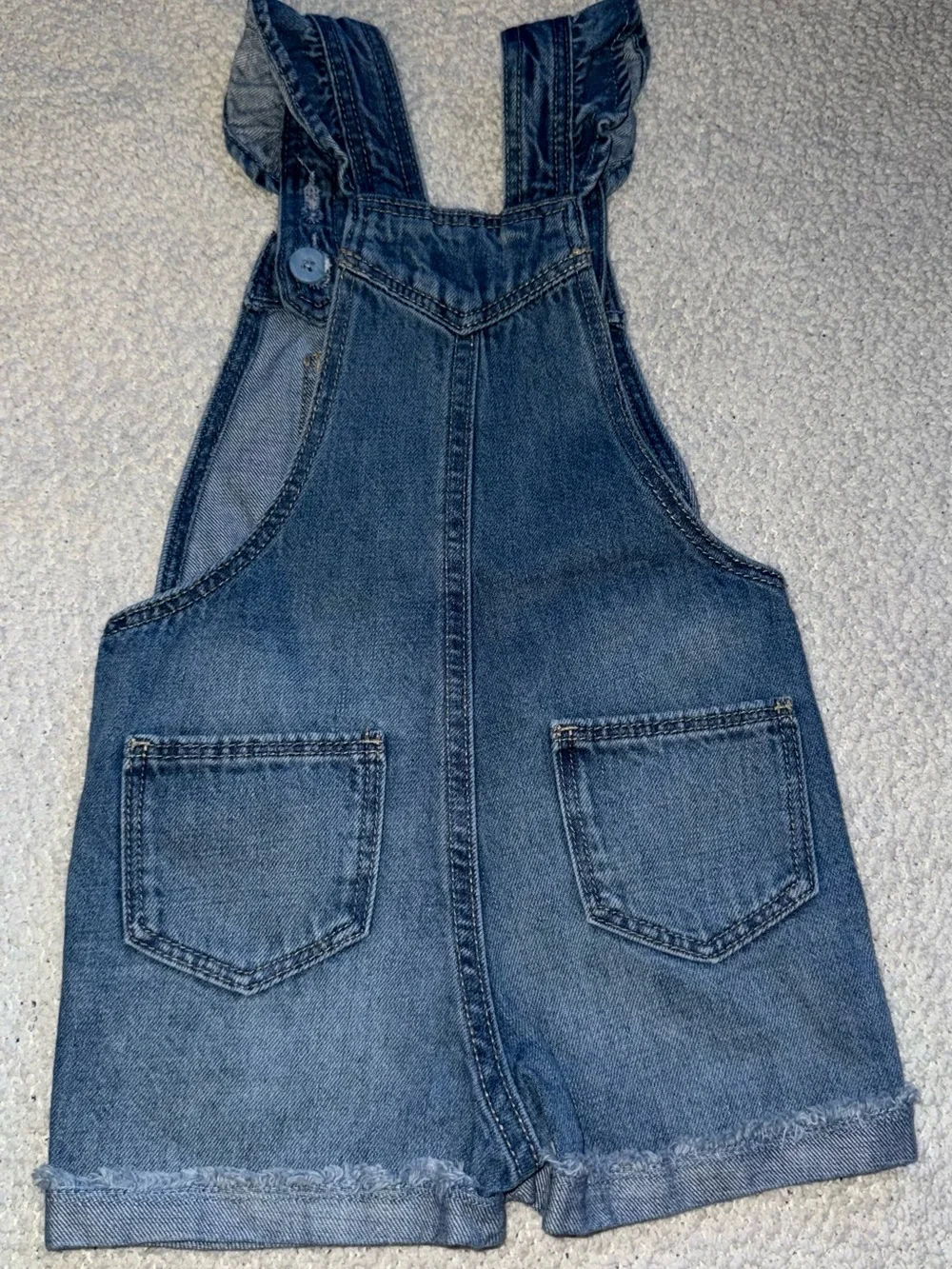 Gap Denim Girls Ruffle Shortalls Overalls 2T